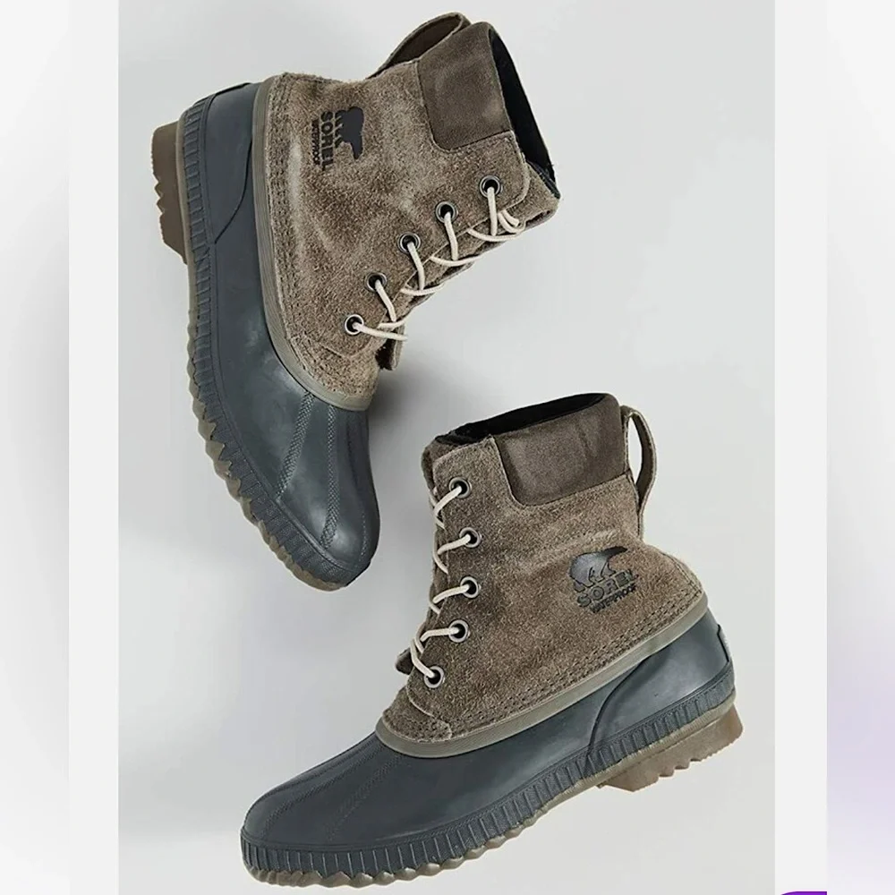 Sorel Men's Cheyanne II Waterproof Duck Boots in Major/Coal - Sz 14